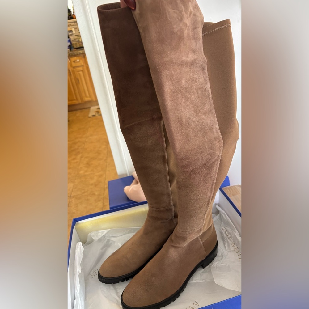 Stuart Weitzman Women's Tan Over-the-Knee Boots